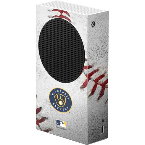 MLB Milwaukee Brewers Game Ball Xbox Series S Console Skin